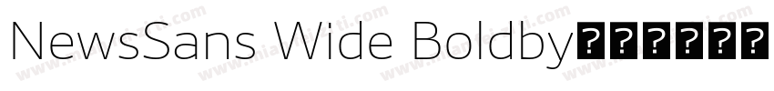 NewsSans Wide Boldby字体转换